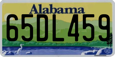 AL license plate 65DL459
