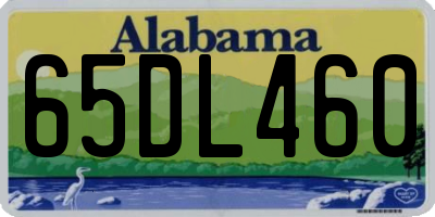 AL license plate 65DL460