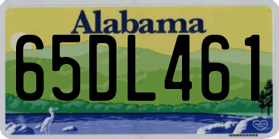 AL license plate 65DL461