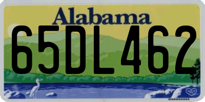 AL license plate 65DL462