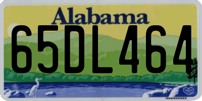AL license plate 65DL464
