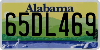 AL license plate 65DL469