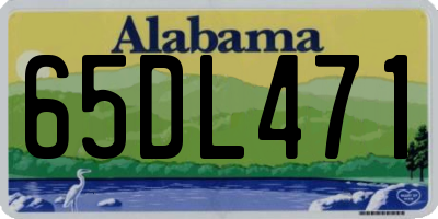 AL license plate 65DL471