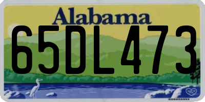 AL license plate 65DL473