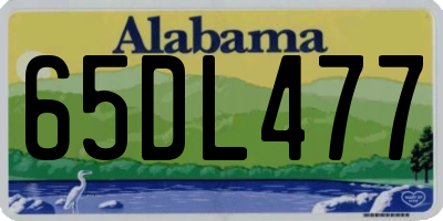 AL license plate 65DL477