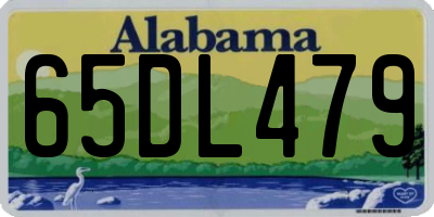 AL license plate 65DL479
