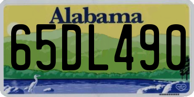 AL license plate 65DL490
