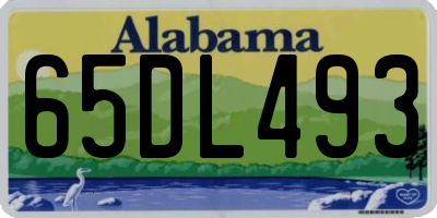 AL license plate 65DL493
