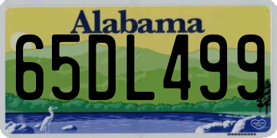 AL license plate 65DL499
