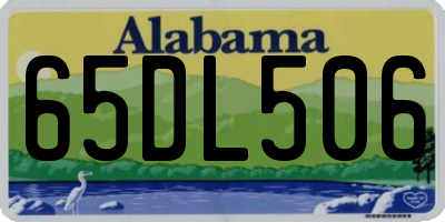 AL license plate 65DL506