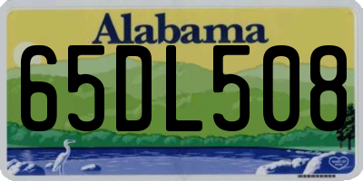 AL license plate 65DL508