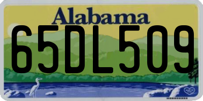 AL license plate 65DL509