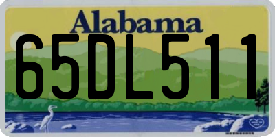 AL license plate 65DL511