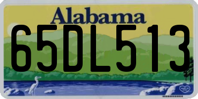 AL license plate 65DL513