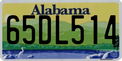 AL license plate 65DL514