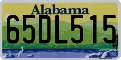 AL license plate 65DL515