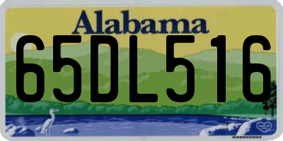 AL license plate 65DL516