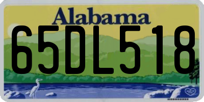 AL license plate 65DL518
