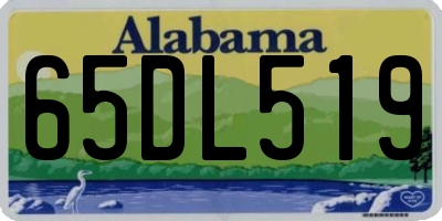 AL license plate 65DL519