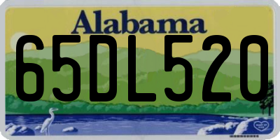 AL license plate 65DL520