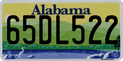 AL license plate 65DL522