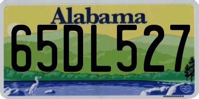 AL license plate 65DL527