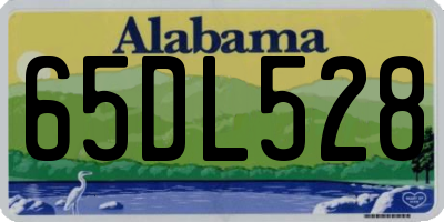 AL license plate 65DL528