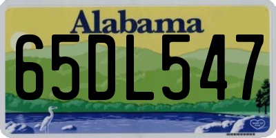 AL license plate 65DL547