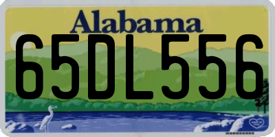 AL license plate 65DL556