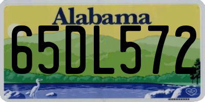 AL license plate 65DL572