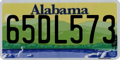 AL license plate 65DL573
