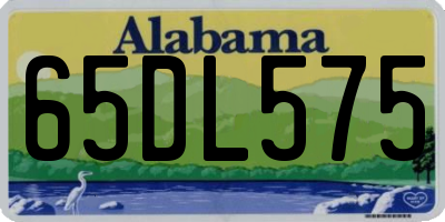 AL license plate 65DL575