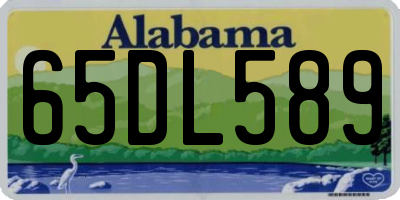 AL license plate 65DL589