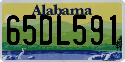 AL license plate 65DL591