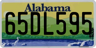 AL license plate 65DL595