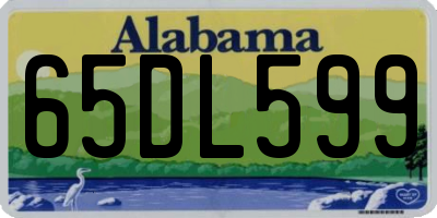 AL license plate 65DL599