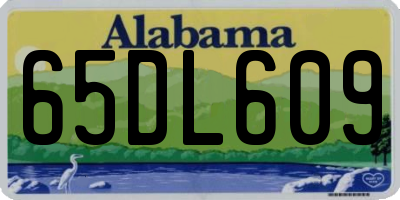 AL license plate 65DL609