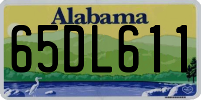 AL license plate 65DL611