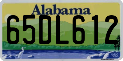 AL license plate 65DL612