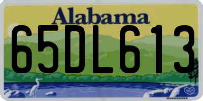 AL license plate 65DL613
