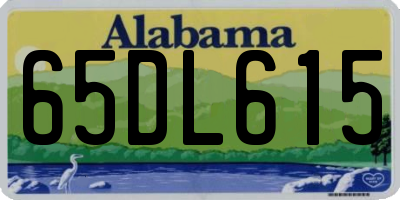 AL license plate 65DL615