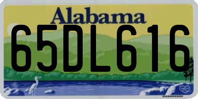 AL license plate 65DL616