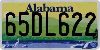 AL license plate 65DL622