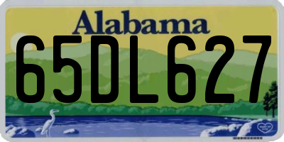 AL license plate 65DL627