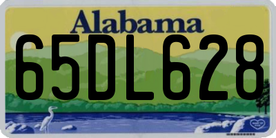 AL license plate 65DL628
