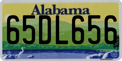 AL license plate 65DL656