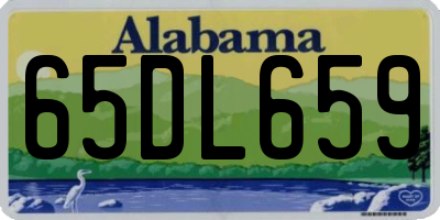 AL license plate 65DL659