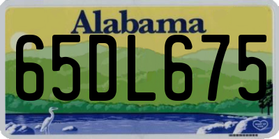 AL license plate 65DL675