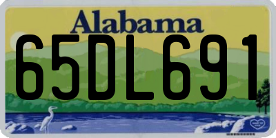 AL license plate 65DL691