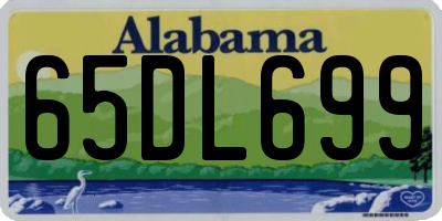 AL license plate 65DL699